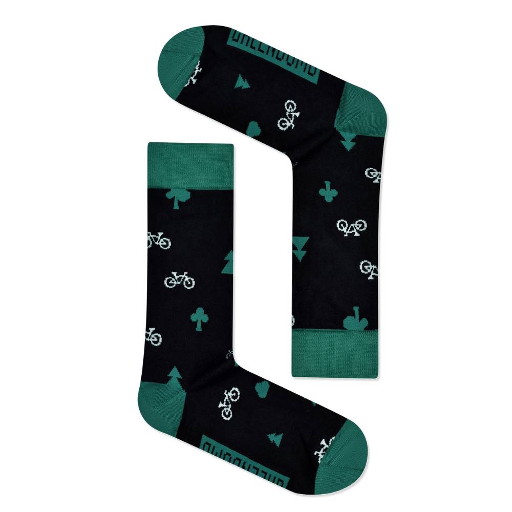 Socken forest night greenbomb