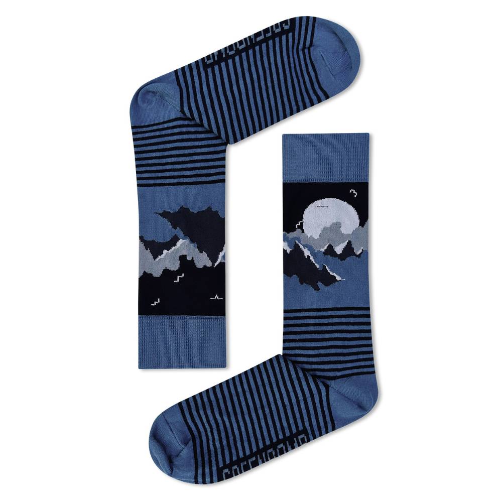 Socken mountain night greenbomb